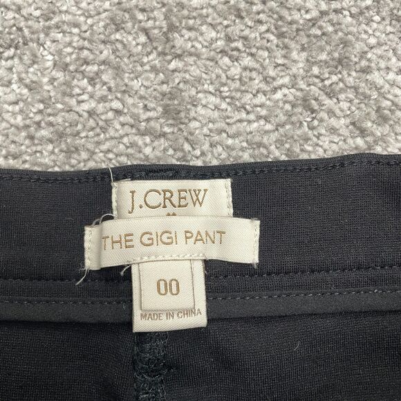J. Crew The Gigi Jegging Ankle Pants Womens 00 Black Low Rise Pockets 26x24 - Picture 3 of 11